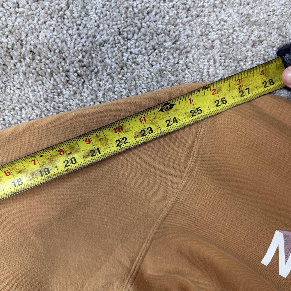 The North Face Hoodie Mens Small Brown Pullover Never Stop Exploring Sweatshirt - Picture 9 of 10